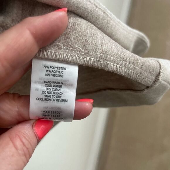 Joie open front duster sleeveless in oatmeal NEW - Picture 6 of 6